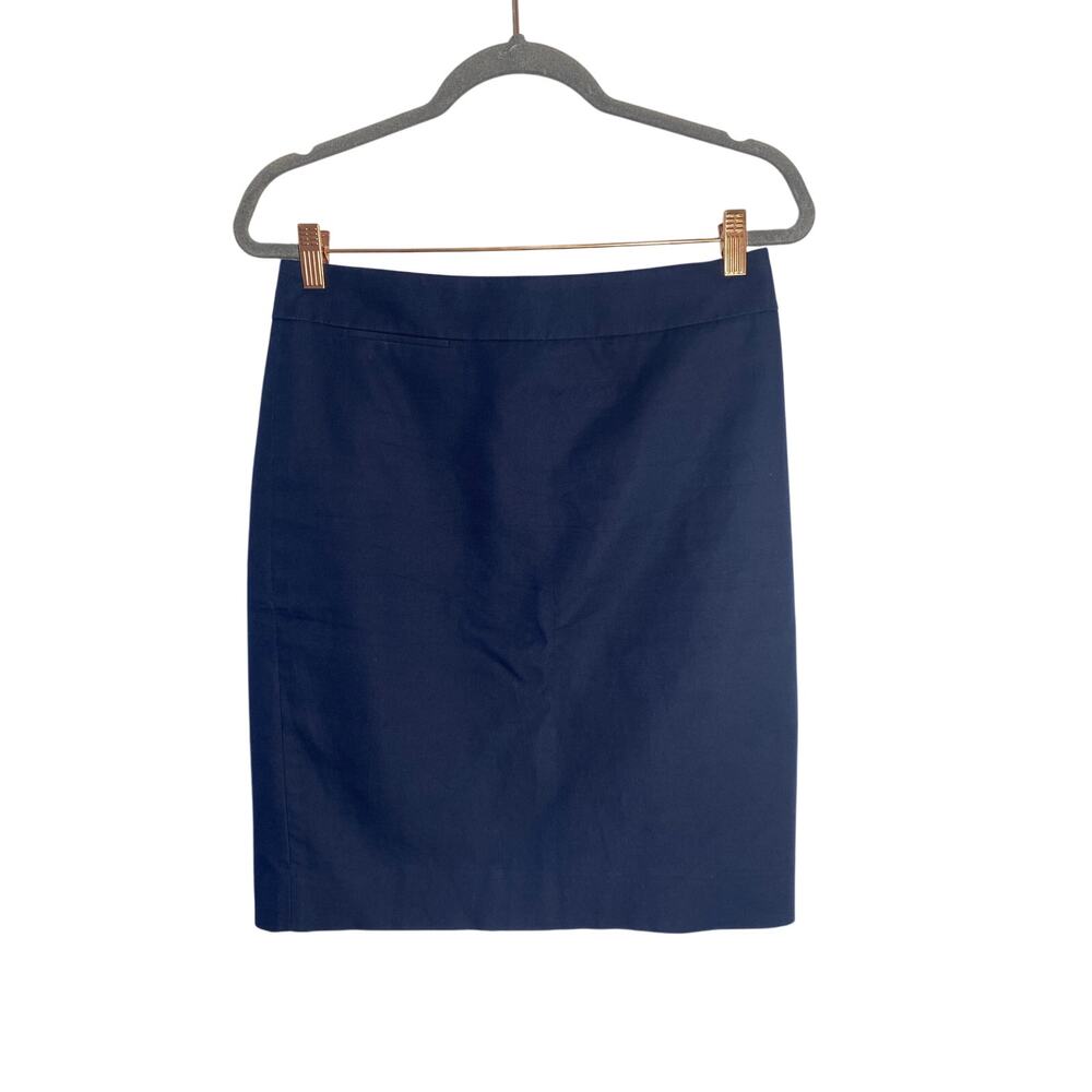 J. Crew Women's Blue Mini Pencil Skirt Sz 4